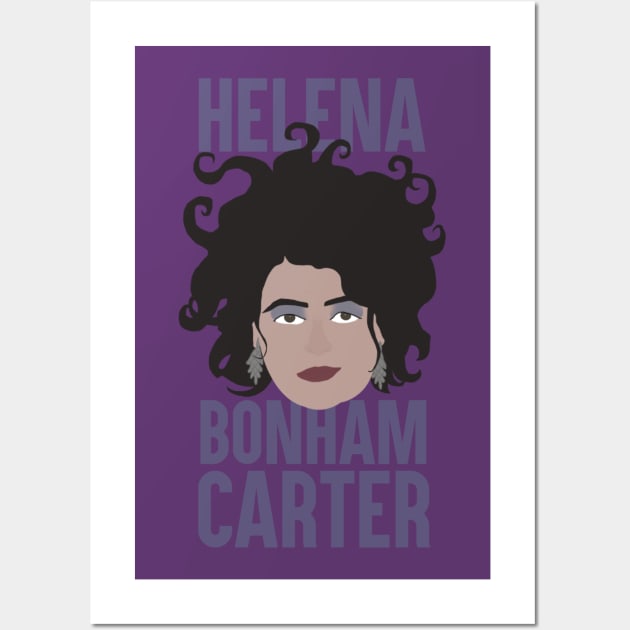 Helena Bonham Carter Head Wall Art by JorisLAQ